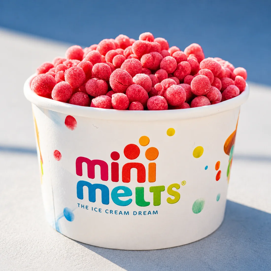 Cup of red Mini Melts